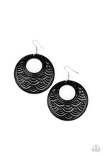 Load image into Gallery viewer, Paparazzi's Tropical Canopy - Black wood earrings
