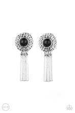 Load image into Gallery viewer, Paparazzi's Desert amulet - Black Clip-On earrings
