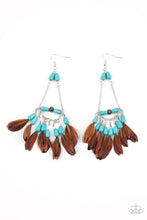 Load image into Gallery viewer, Paparazzi's Haute Hawk - Blue earrings
