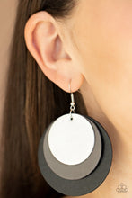 Load image into Gallery viewer, Paparazzi's LEATHER Forecast - Black earrings
