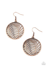Load image into Gallery viewer, Paparazzi's Palm Perfection - Copper hoop earrings
