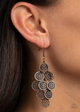 Load image into Gallery viewer, Paparazzi's Blushing Blooms - Copper earrings
