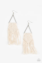 Load image into Gallery viewer, Paparazzi's Macrame Jungle - White earrings
