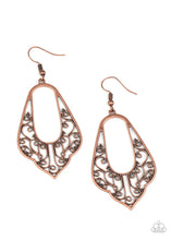 Load image into Gallery viewer, Paparazzi's Grapevine Glamour - Copper earrings
