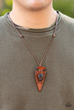Load image into Gallery viewer, Paparazzi's Hold Your ARROWHEAD Up High - Black Urban Men necklace
