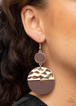 Load image into Gallery viewer, Paparazzi's Natural Element - Gold Wood earrings
