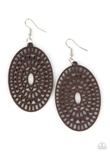 Load image into Gallery viewer, Paparazzi's Tropical Retreat - Brown wood earrings
