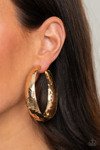 Load image into Gallery viewer, Paparazzi's Hey, Haute-Shot - Gold Hoop earrings

