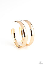 Load image into Gallery viewer, Paparazzi's Kick Em To the CURVE - Gold hoop earrings
