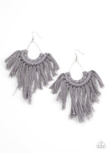Load image into Gallery viewer, Paparazzi's Wanna Piece Of MACRAME? - Silver earrings
