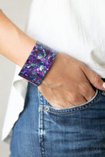 Load image into Gallery viewer, Paparazzi's Freestyle Fashion - Purple Acrylic bracelet

