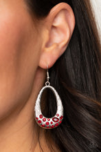 Load image into Gallery viewer, Paparazzi's Better LUXE Next Time - Red earrings
