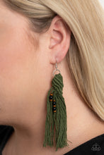Load image into Gallery viewer, Paparazzi's Beach Bash - Green earrings
