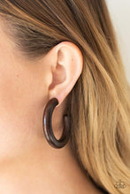 Load image into Gallery viewer, Paparazzi's Woodsy Wonder - Brown Wood earrings
