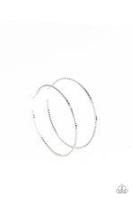 Load image into Gallery viewer, Paparazzi's Pump Up The Volume - Silver hoop earrings
