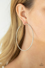 Load image into Gallery viewer, Paparazzi's Pump Up The Volume - Silver hoop earrings

