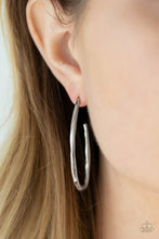Load image into Gallery viewer, Paparazzi's Totally Hooked - Silver hoop earrings
