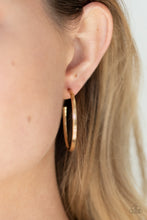 Load image into Gallery viewer, Paparazzi's Chick As Can Be - Gold hoop earrings
