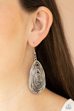 Load image into Gallery viewer, Paparazzi's Rural Ripples - Silver earrings
