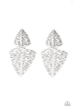 Load image into Gallery viewer, Paparazzi's PRIMAL Factors - Silver earrings
