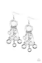 Load image into Gallery viewer, Paparazzi's Right Under Your NOISE - Silver earrings
