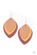 Load image into Gallery viewer, Paparazzi's Light as a Leather - Red earrings
