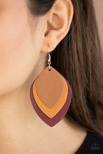 Load image into Gallery viewer, Paparazzi's Light as a Leather - Red earrings
