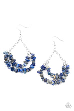 Load image into Gallery viewer, Paparazzi's Rainbow Rock Gardens - Blue earrings
