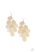 Load image into Gallery viewer, Paparazzi's Sequin Seeker - Gold earrings

