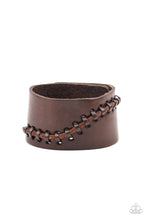 Load image into Gallery viewer, Paparazzi's Every STITCH Way - Brown Urban Men bracelet
