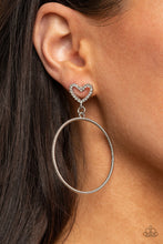 Load image into Gallery viewer, Paparazzi's Love Your Curves - White hoop earrings
