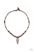 Load image into Gallery viewer, Paparazzi's Rush In ARROWHEAD-First - Copper Urban Men necklace
