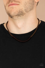 Load image into Gallery viewer, Paparazzi's Plainly Primal - Brown Urban Men necklace
