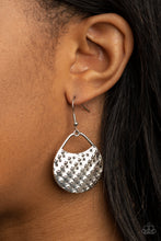 Load image into Gallery viewer, Paparazzi's I'm Sensing a Pattern Here - Silver earrings
