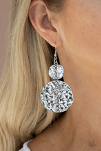 Load image into Gallery viewer, Paparazzi's Metro Metalhead - Silver earrings

