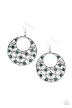 Load image into Gallery viewer, Paparazzi's Garden Garnish - Green hoop earrings
