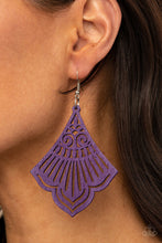 Load image into Gallery viewer, Paparazzi's Eastern Escape - Purple Wood earrings
