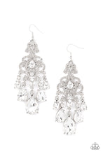 Load image into Gallery viewer, Paparazzi's Queen Of All Things Sparkly - White earrings

