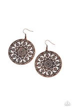 Load image into Gallery viewer, Paparazzi's Make A MANDALA Out of You - Copper hoop earrings
