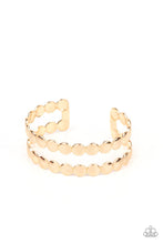 Load image into Gallery viewer, Paparazzi's On The Spot Shimmer - Gold bracelet
