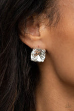 Load image into Gallery viewer, Paparazzi's Royalty High - White post earrings
