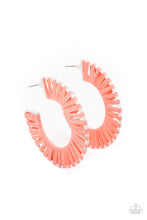 Load image into Gallery viewer, Paparazzi's Everybody Conga! - Orange hoop earrings
