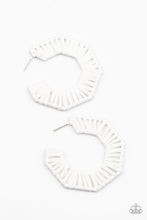 Load image into Gallery viewer, Paparazzi's Fabulously Fiesta - White hoop earrings
