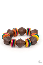 Load image into Gallery viewer, Paparazzi's Bermuda Boardwalk - Multi Wood bracelet
