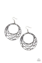 Load image into Gallery viewer, Paparazzi's Urban LineUp - Black Hoop earrings
