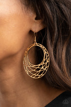 Load image into Gallery viewer, Paparazzi's Urban LineUp - Gold hoop earrings

