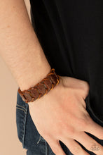 Load image into Gallery viewer, Paparazzi's Knocked For a Loop - Brown Urban Men bracelet
