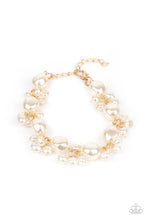 Load image into Gallery viewer, Paparazzi's Imperfectly Perfect - Gold Pearl bracelet
