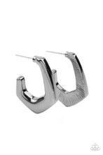Load image into Gallery viewer, Paparazzi's On The Hook - Black hoop earrings
