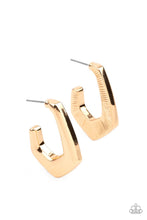Load image into Gallery viewer, Paparazzi's On The Hook - Gold hoop earrings
